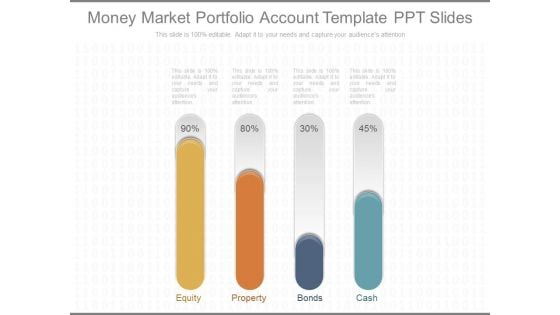 Money Market Portfolio Account Template Ppt Slides