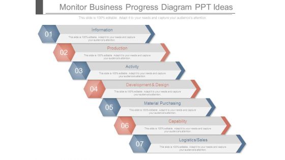 Monitor Business Progress Diagram Ppt Ideas