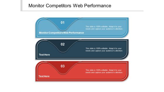 Monitor Competitors Web Performance Ppt PowerPoint Presentation Show Design Templates Cpb