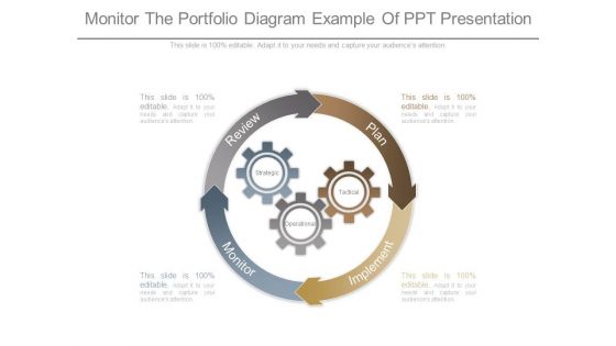 Monitor The Portfolio Diagram Example Of Ppt Presentation