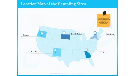Monitoring And Evaluating Water Quality Location Map Of The Sampling Sites Ppt Icon Design Templates PDF