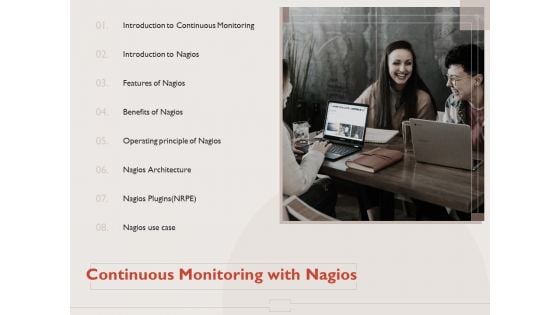 Monitoring Computer Software Application Continuous Monitoring With Nagios Ppt PowerPoint Presentation Summary Information PDF