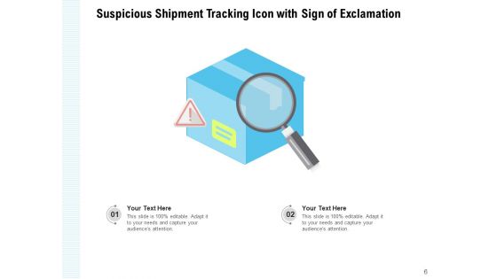 Monitoring Icon Exclamation Location Magnifying Glass Ppt PowerPoint Presentation Complete Deck