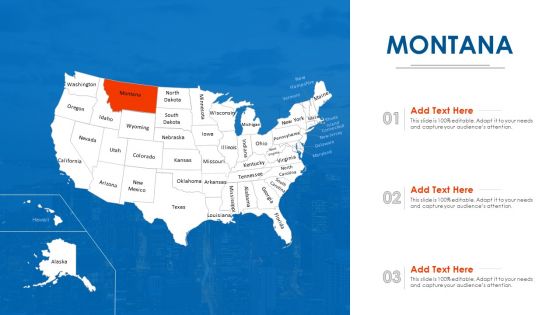 Montana Map PowerPoint Presentation Ppt Template PDF