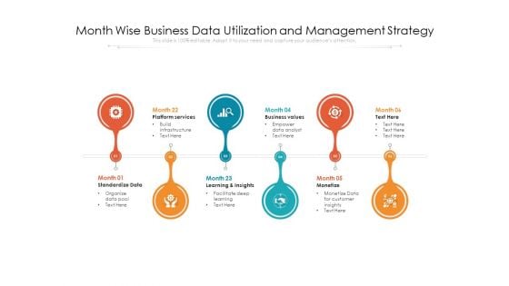 Month Wise Business Data Utilization And Management Strategy Ppt PowerPoint Presentation Layouts Portfolio PDF Month Wise Business Data Utilization And Management Strategy Ppt PowerPoint Presentation Layouts Portfolio PDF
