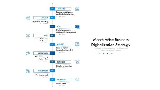 Month Wise Business Digitalization Strategy Ppt PowerPoint Presentation File Slide Portrait PDF Month Wise Business Digitalization Strategy Ppt PowerPoint Presentation File Slide Portrait PDF