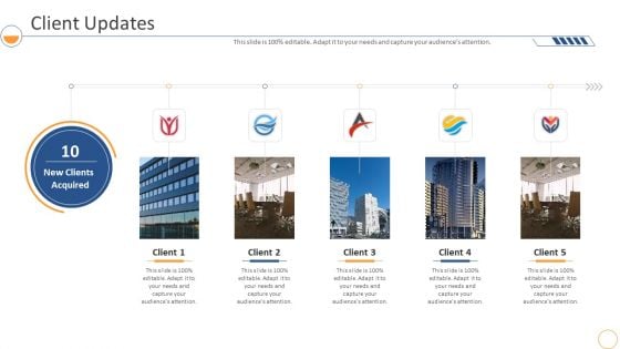 Monthly Company Performance Analysisclient Updates Structure PDF