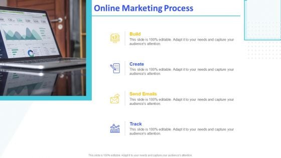 Monthly Digital Marketing Report Template Online Marketing Process Portrait PDF