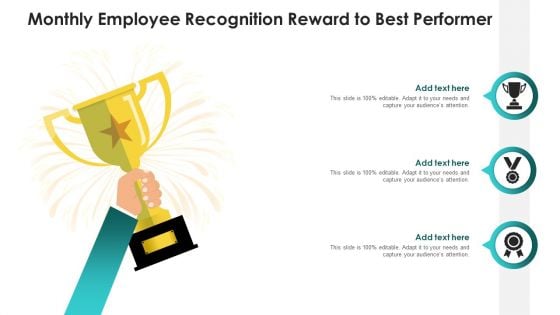 Monthly Employee Recognition Reward To Best Performer Ideas PDF