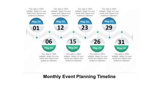 Monthly Event Planning Timeline Ppt PowerPoint Presentation Icon Outline PDF