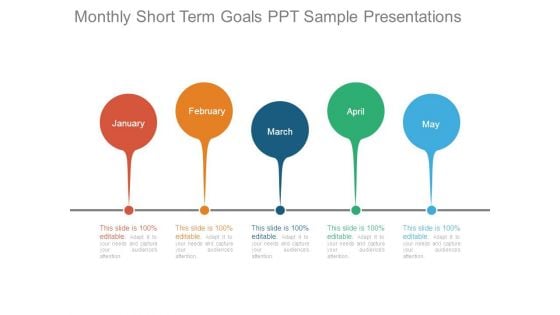 Monthly Short Term Goals Ppt Sample Presentations