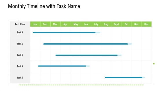 Monthly Timeline With Task Name Download PDF