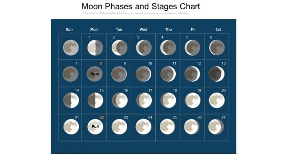 Moon Phases And Stages Chart Ppt PowerPoint Presentation File Inspiration PDF