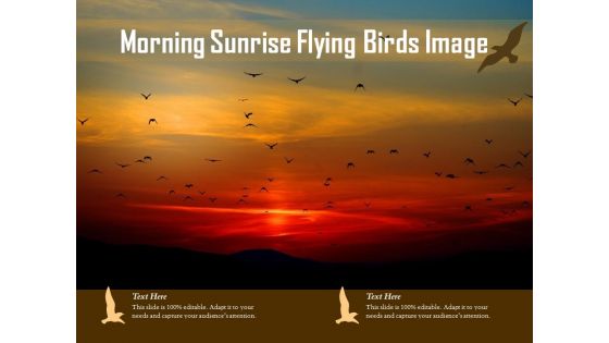 Morning Sunrise Flying Birds Image Ppt PowerPoint Presentation File Slideshow PDF
