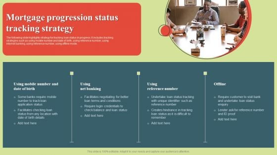 Mortgage Progression Status Tracking Strategy Pictures PDF