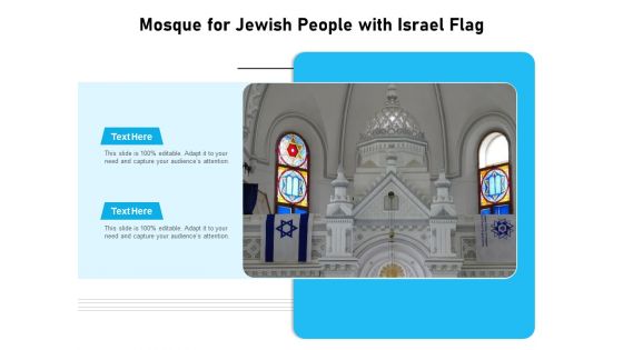 Mosque For Jewish People With Israel Flag Ppt PowerPoint Presentation File Guide PDF