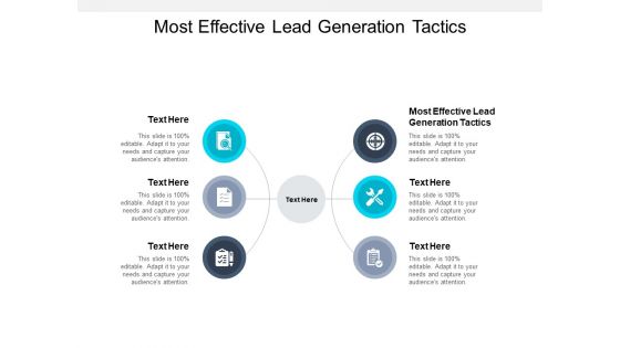 Most Effective Lead Generation Tactics Ppt PowerPoint Presentation Inspiration Examples Cpb