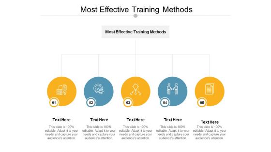 Most Effective Training Methods Ppt PowerPoint Presentation Show Slideshow Cpb