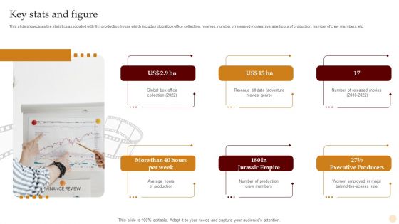 Motion Pictures Production Company Profile Key Stats And Figure Background PDF