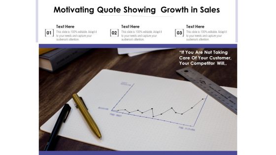 Motivating Quote Showing Growth In Sales Ppt PowerPoint Presentation Gallery Guide PDF