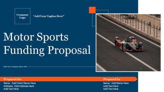 Motor Sports Funding Proposal Ppt PowerPoint Presentation Complete Deck With Slides