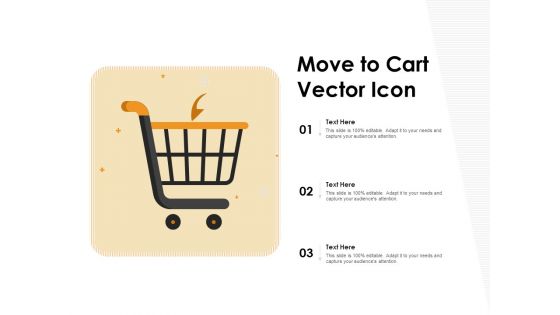 Move To Cart Vector Icon Ppt PowerPoint Presentation Show Diagrams PDF