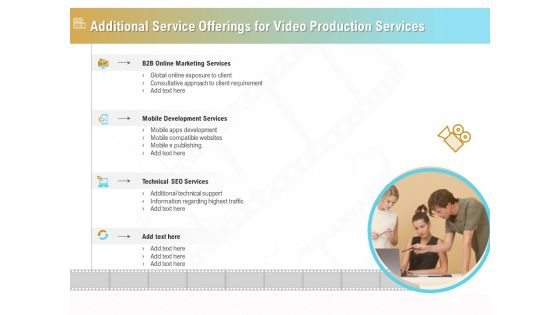 Movie Making Solutions Additional Service Offerings For Video Production Services Clipart PDF