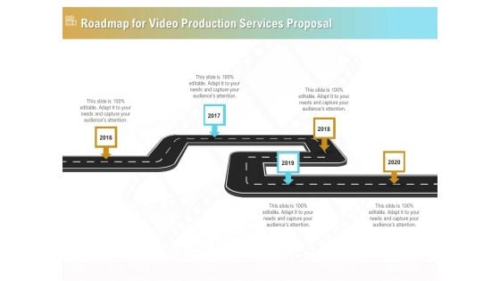 Movie Making Solutions Roadmap For Video Production Services Proposal Ppt Icon Show PDF