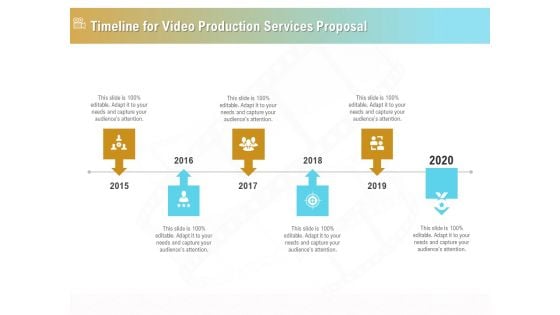 Movie Making Solutions Timeline For Video Production Services Proposal Ppt Slides Objects PDF