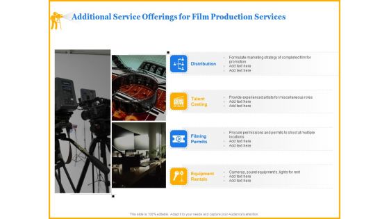 Movie Production Proposal Template Additional Service Offerings For Film Production Services Guidelines PDF