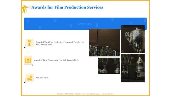 Movie Production Proposal Template Awards For Film Production Services Summary PDF