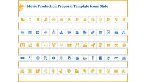 Movie Production Proposal Template Icons Slide Icons PDF