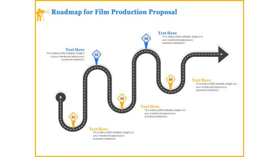 Movie Production Proposal Template Roadmap For Film Production Proposal Introduction PDF