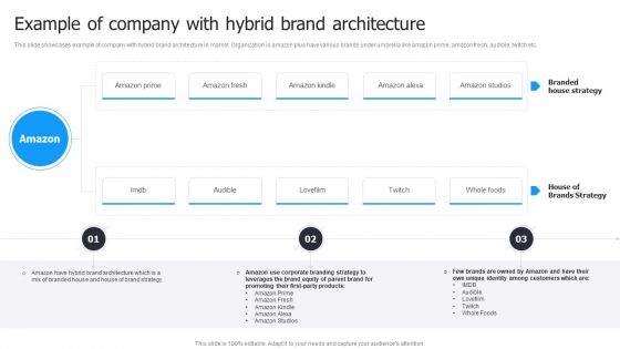 Multi Brand Launch Strateic Plan Example Of Company With Hybrid Brand Architecture Ideas PDF