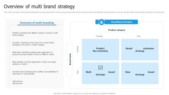 Multi Brand Launch Strateic Plan Overview Of Multi Brand Strategy Guidelines PDF