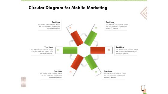 Multi Channel Online Commerce Circular Diagram For Mobile Marketing Professional PDF