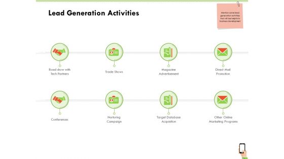 Multi Channel Online Commerce Lead Generation Activities Clipart PDF
