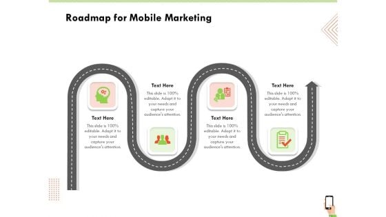 Multi Channel Online Commerce Roadmap For Mobile Marketing Ppt Infographic Template Visual Aids PDF