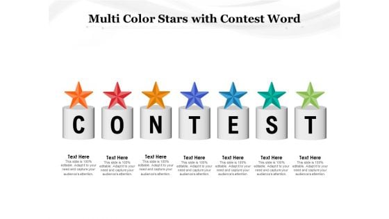 Multi Color Stars With Contest Word Ppt PowerPoint Presentation Infographics Designs Download PDF