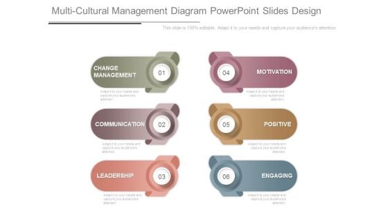 Multi Cultural Management Diagram Powerpoint Slides Design