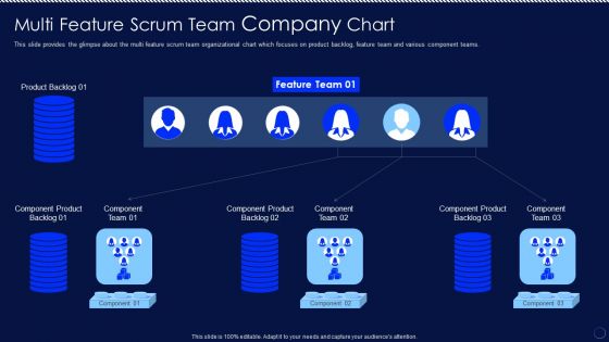 Multi Feature Scrum Team Company Chart Ppt PowerPoint Presentation File Show PDF