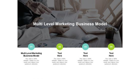 Multi Level Marketing Business Model Ppt PowerPoint Presentation Model Elements Cpb