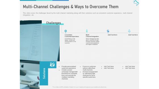 Multi Marketing To Maximize Brand Exposure Multi Channel Challenges And Ways To Overcome Them Slides PDF