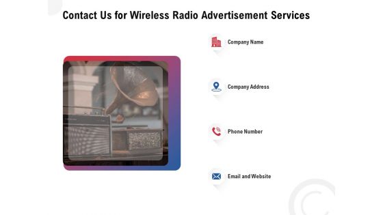 Multi Radio Waves Contact Us For Wireless Radio Advertisement Services Themes PDF