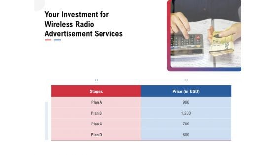 Multi Radio Waves Your Investment For Wireless Radio Advertisement Services Icons PDF