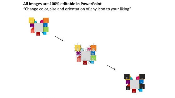 Multi Staged Business Icons Cubes Diagram Powerpoint Template