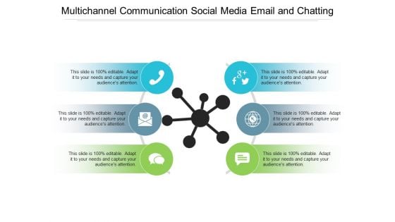 Multichannel Communication Social Media Email And Chatting Ppt PowerPoint Presentation Infographic Template Graphics Download