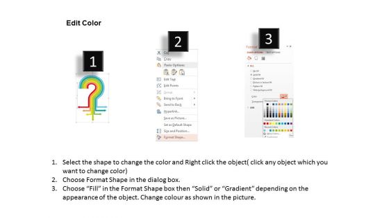 Multicolor Question Mark Design Powerpoint Template