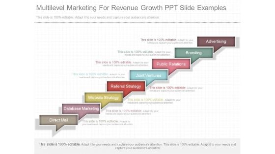 Multilevel Marketing For Revenue Growth Ppt Slide Examples