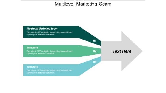 Multilevel Marketing Scam Ppt PowerPoint Presentation Icon Example File Cpb